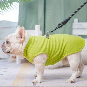 BEAUTYZOO Dog Fleece Vest Sweater Winter Jacket w/ D-Ring Leash Cold Weather Coa